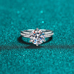 3 Carat Moissanite 925 Sterling Silver Ring