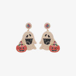 Ghost Rhinestone Alloy Earrings